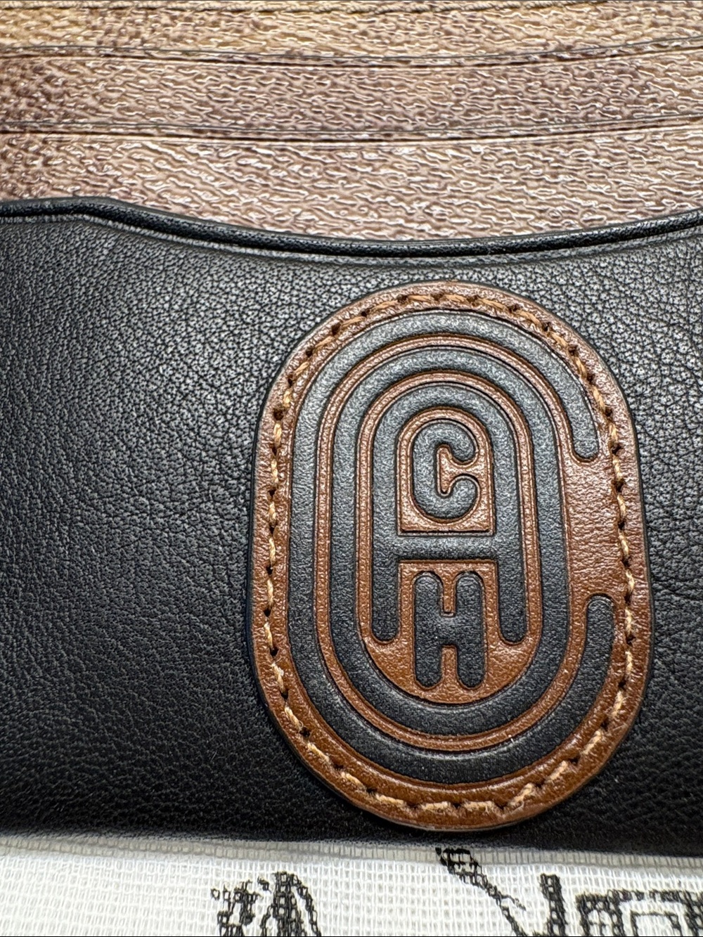 Coach Brown Leather Card Holder Unisex - Picture 4 of 6